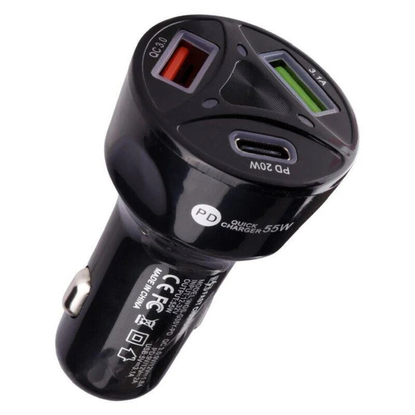 TurboDrive Car Charger 65W | شارژر فندکی فست شارژ توربودرایو 65 وات